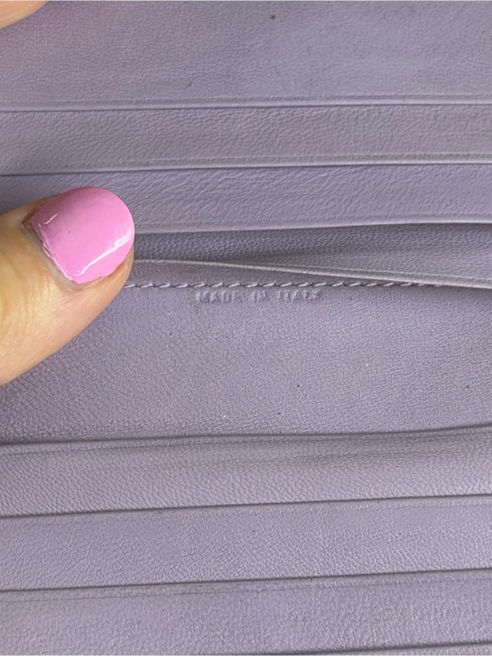 Christian Dior lilac compact wallet